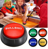 Funny Party Talking Button No Sorry Yes Sound Button Bullshit Maybe Toys Home Office Party Gag Toy For Funny new Vocal toys