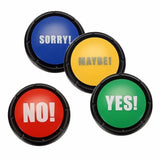 Funny Party Talking Button No Sorry Yes Sound Button Bullshit Maybe Toys Home Office Party Gag Toy For Funny new Vocal toys