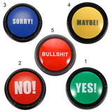 Funny Party Talking Button No Sorry Yes Sound Button Bullshit Maybe Toys Home Office Party Gag Toy For Funny new Vocal toys